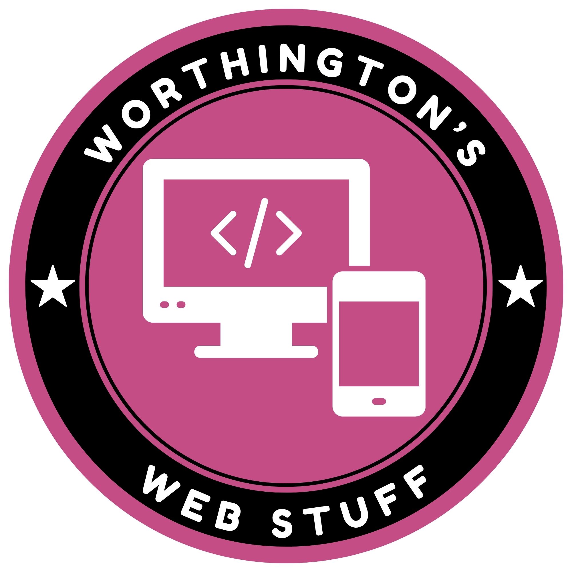 white laptop and mobile device graphic